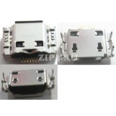 3722-002867 (Разъем USB для мобильного телефона Samsung, JACK MINI USB)
